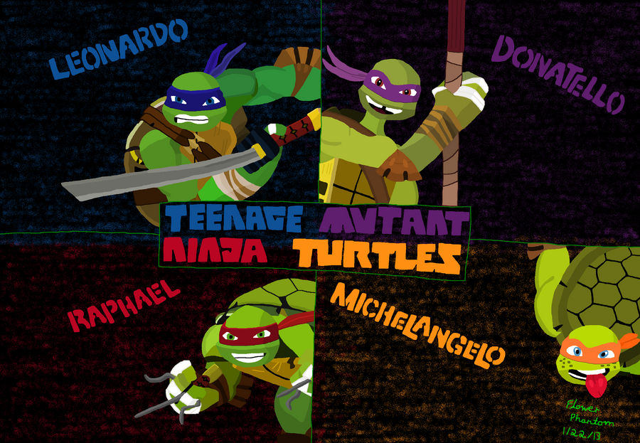 All of the Teenage Mutant Ninja Turtles' Names, Colors, and an