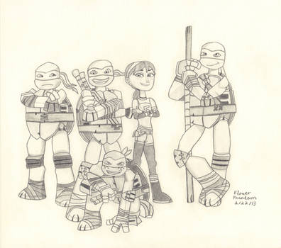 2012 Teenage Mutant Ninja Turtles Gang