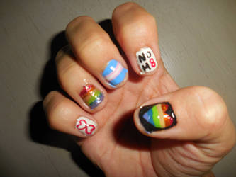 Pride Month 2020 Inspired Nails (Right Hand)