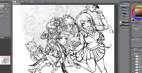 DANGANRONPA V3 TRIBUTE ART WIP