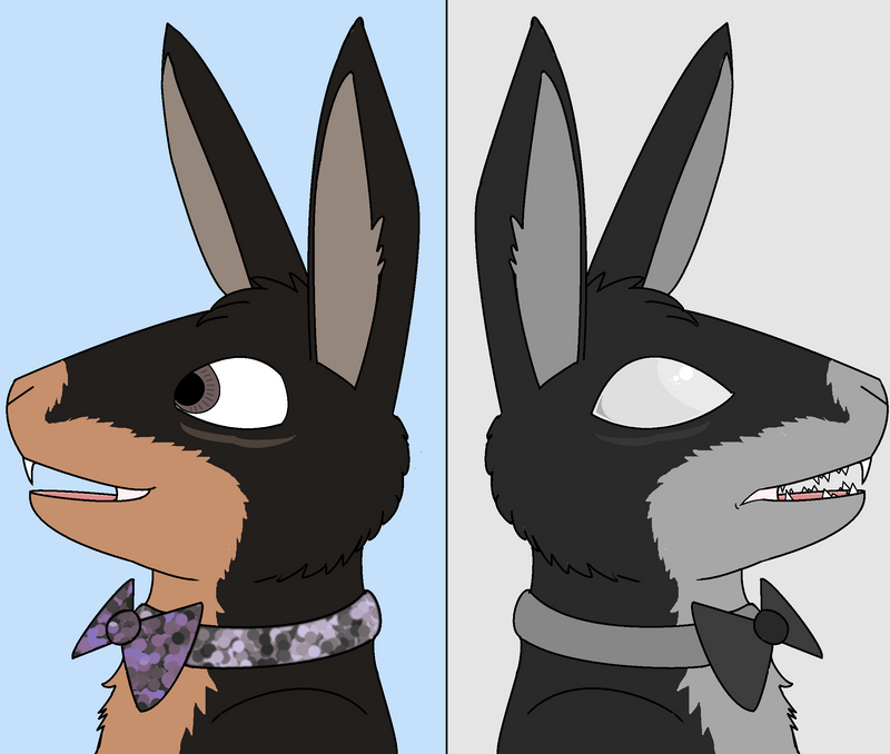 Shade the Rabbit before and after by Mr-Scarlet-Nokitsune on DeviantArt