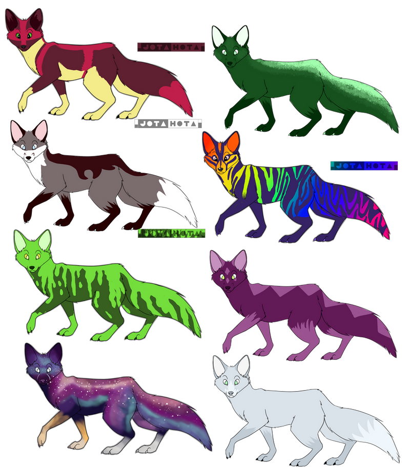 Complex Fox Complex Design Fox Adopts - 7/8 Open by Mr-Scarlet-Nokitsune on DeviantArt