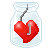 'Hooked Heart' Jar