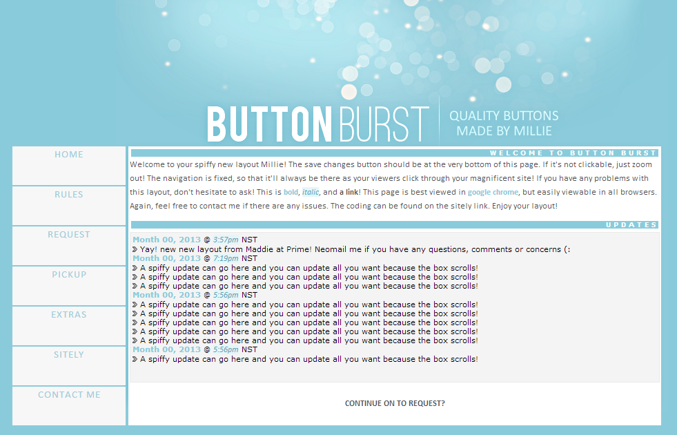 Button Burst Layout