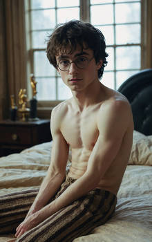 Shirtless Harry Potter A.I In Bed