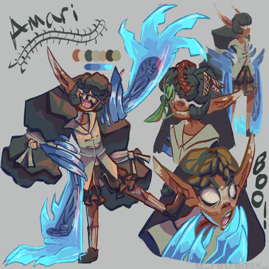 Amari Using Magic Ref Sheet - Amari by RetroTwilight on DeviantArt