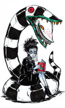 Lydia Deetz and Worm
