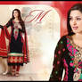 Afreen vol6 : Sonali Bendre Red And Black Anarkali