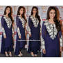 Aditi Raw Haidery in Navyblue Dress @ Clickingo