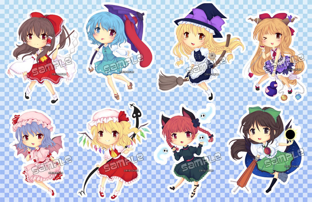 Touhou chibi set by criis-chan on DeviantArt