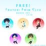 Iwatobi swim Club BadgeSET