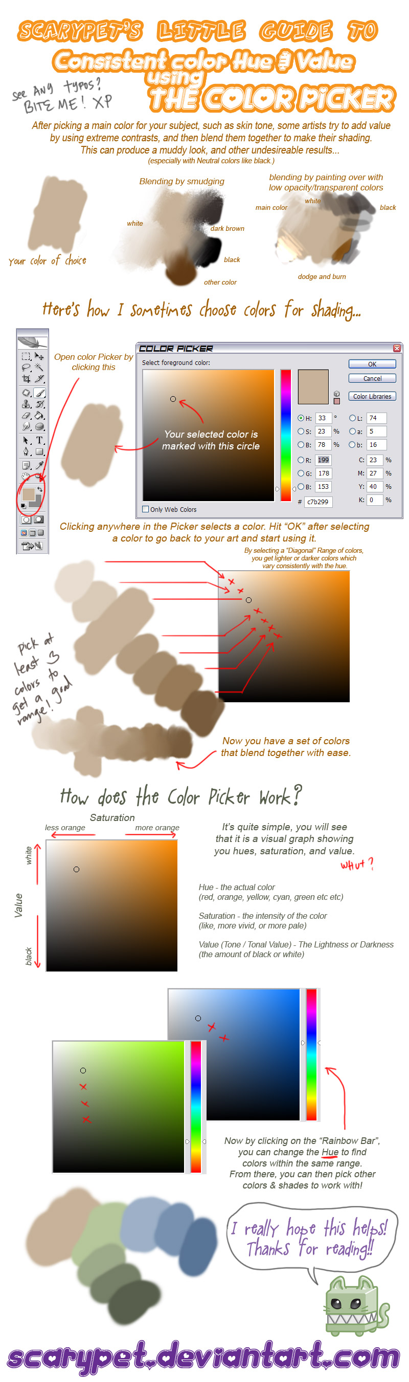Tutorial - Picking Colors PS by scarypet on DeviantArt