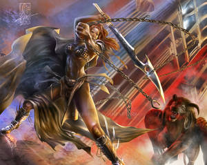 Red Sonja vs. 'THE' Lion-thing