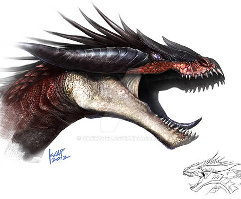 Imaginasaurus dragon sketch