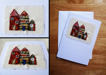 Blank Houses Card