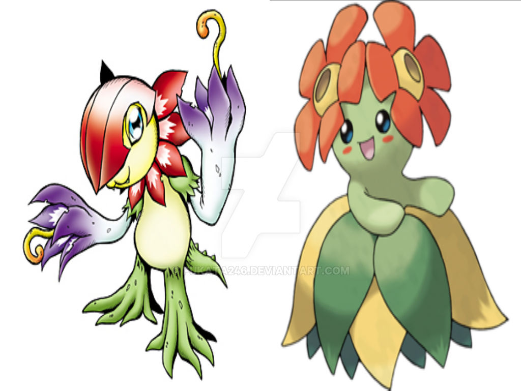Floramon vs Bellossom by fukata246 on DeviantArt
