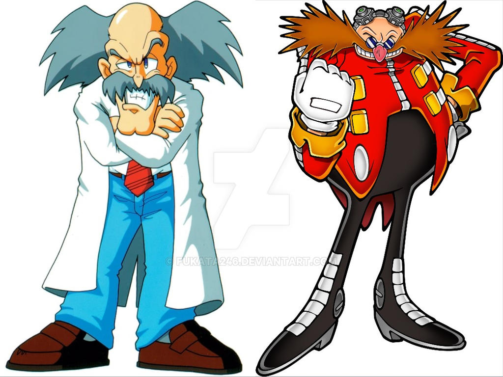 Dr. Wily vs Dr. Eggman by fukata246 on DeviantArt
