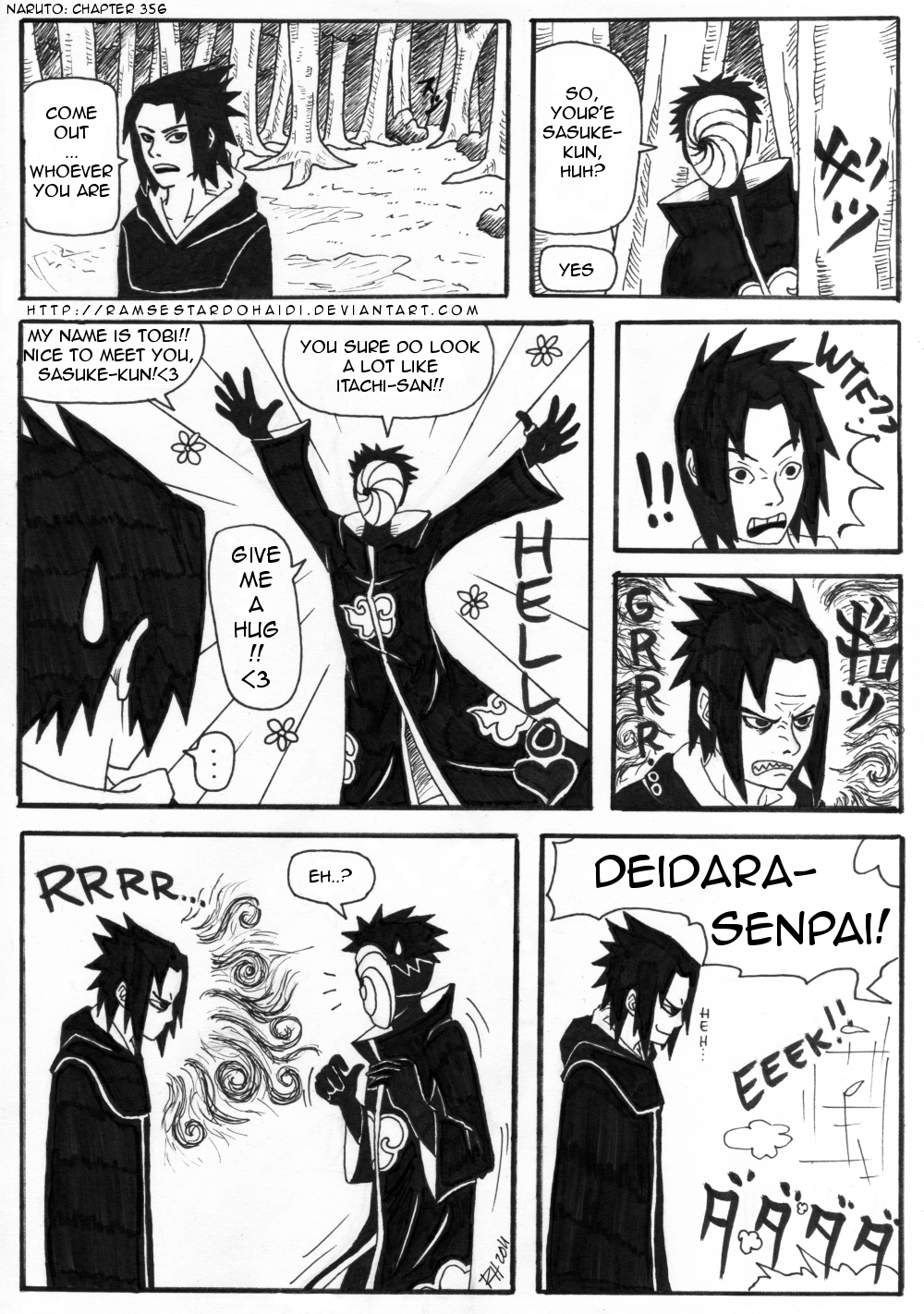 Tobi meets Sasuke