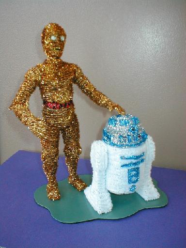 Pipe Cleaner C3P0 and R2D2