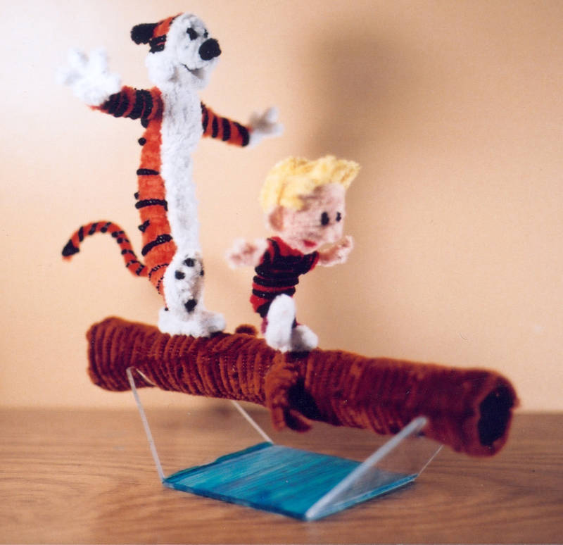 Pipe Cleaner Calvin and Hobbes by fuzzymutt