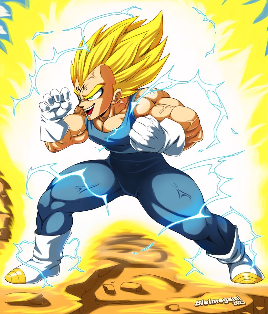 Majin Vegeta SSJ3's Final Flash by Maniaxoi on DeviantArt  Anime dragon  ball super, Dragon ball super manga, Dragon ball art