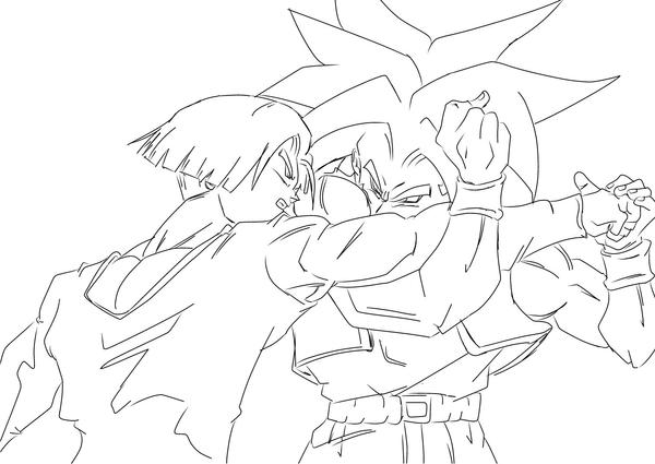 Trunks VS Evil Trunks by darkhawk5 on DeviantArt