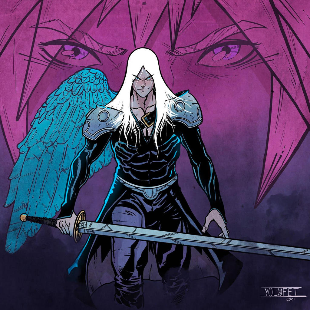 One Winged One Winged Angel. Sephiroth. FF7. Anime by JordanMichaelJohnson on ...