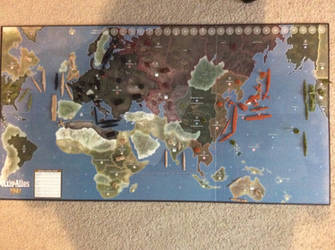 Axis and Allies Board Setup (No Chips)