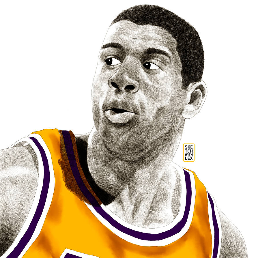 Magic Johnson Abstract Magic Johnson by Baddict27 on DeviantArt