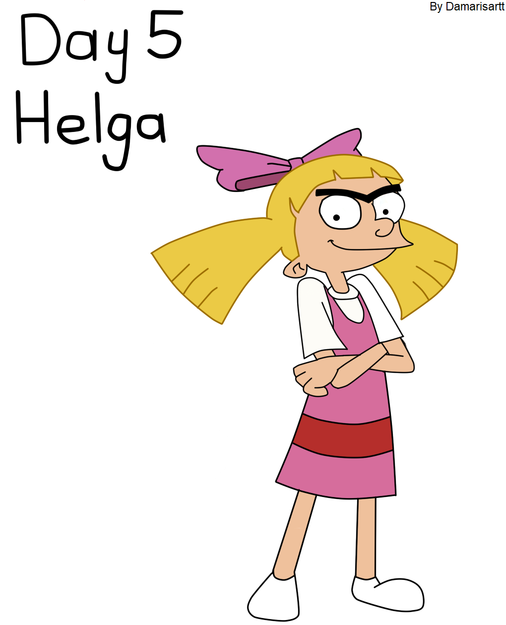 Helga Face Inktober Day 5 - Helga by Damarisartt on DeviantArt