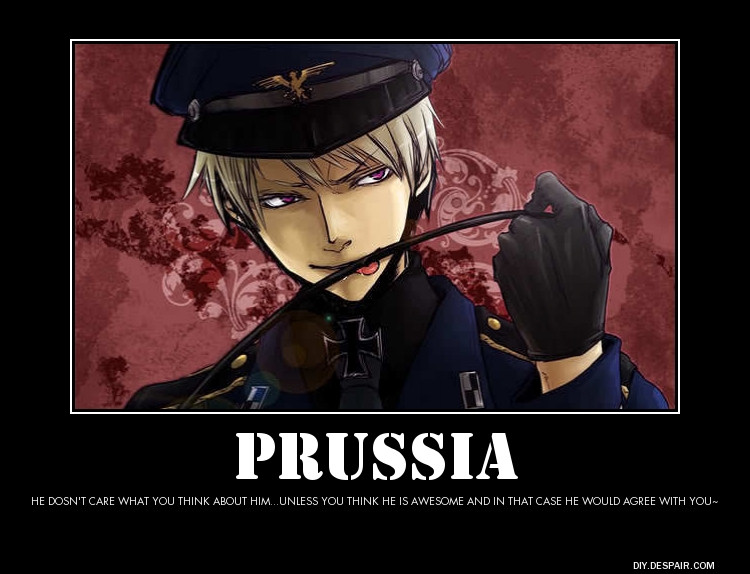 Hetalia Modivational Poster: Prussia