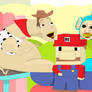 MINECRAFT SUPER MARIO SUPPORTS BELLIES WITH HIS BU