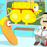 Spongebob dances for Laura the carrot (LARGE BUTT)