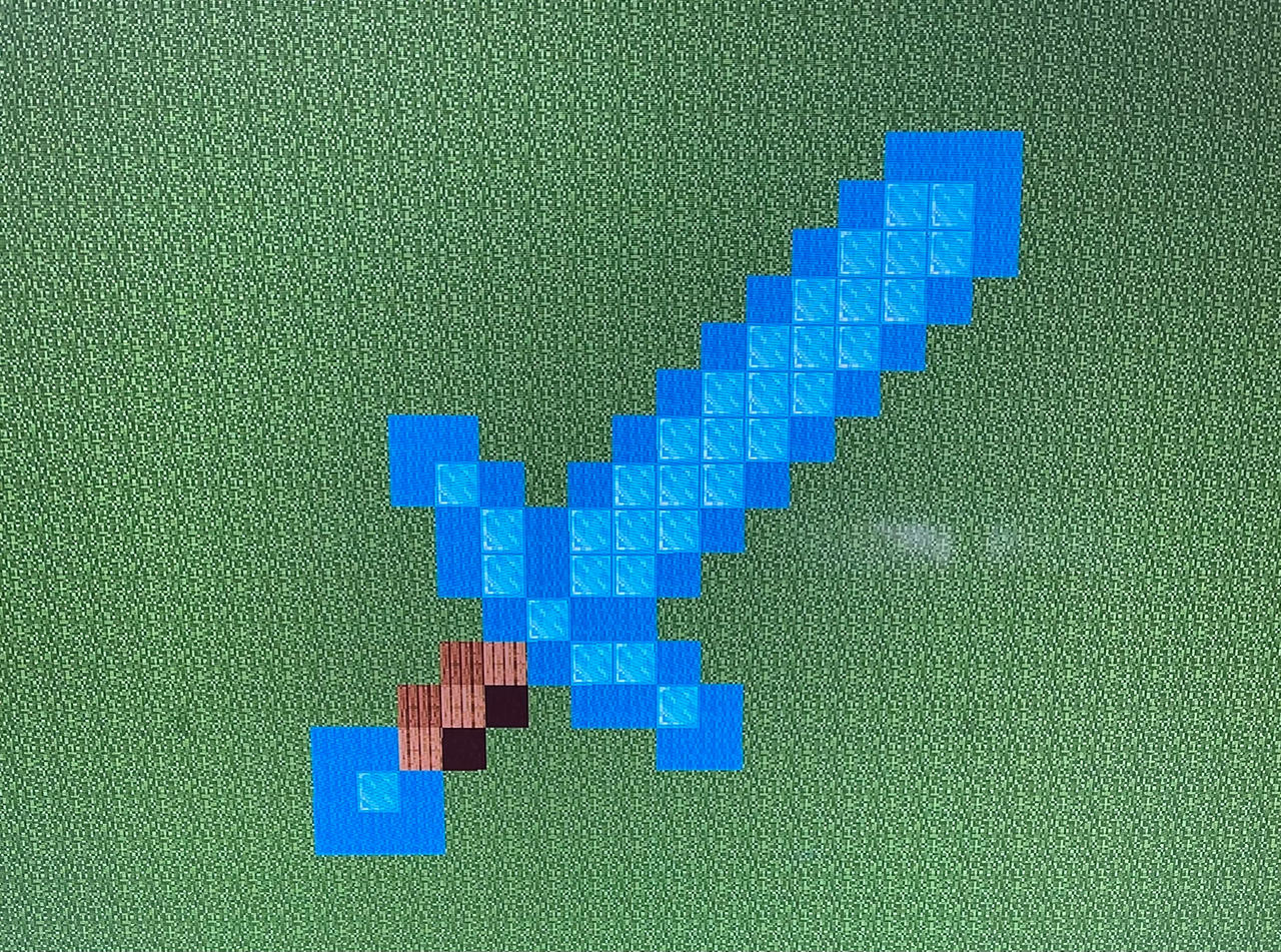 Minecraft: Diamond Sword by SebasChavez on DeviantArt