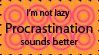 Procrastination Stamp by auzreflame