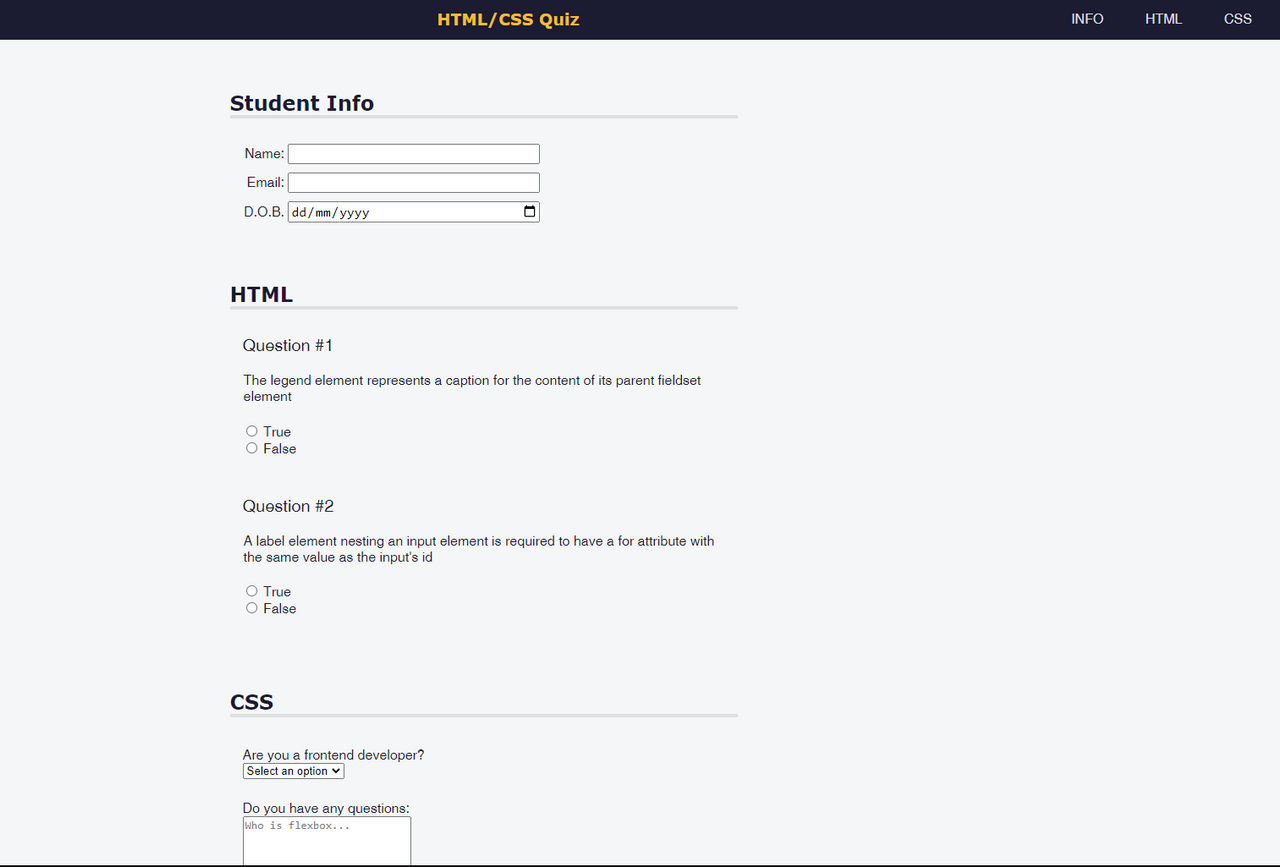 Html Quiz by dricck on DeviantArt
