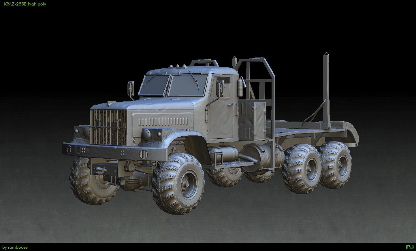 Kraz - 255B highpoly