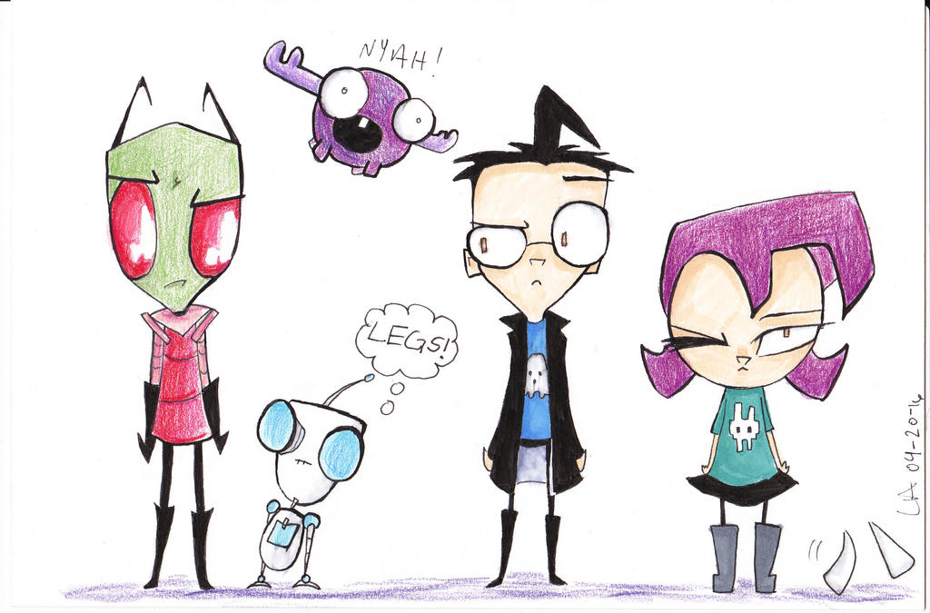 Invader Zim characters by ihaveaninkling on DeviantArt
