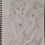Ishtar the Goddess And Yuzuriha the Ninja Girl.