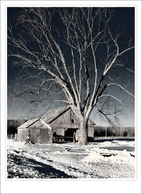 Snow Covered Barn