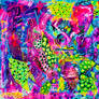 615. Colorful Dreamscape Abstract Acrylic and Goua