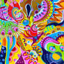 734. A Wonderful World Full of Love. acrylic on ca
