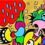 735. L'Etoile du Nord. acrylic on canvas. 28*28*2c