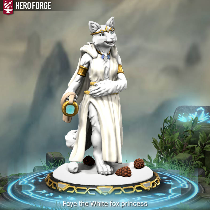 Faye the White fox princess by Domintion1028 on DeviantArt