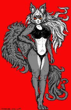 HELLHOUND GIRL COMMISSION BIKINI