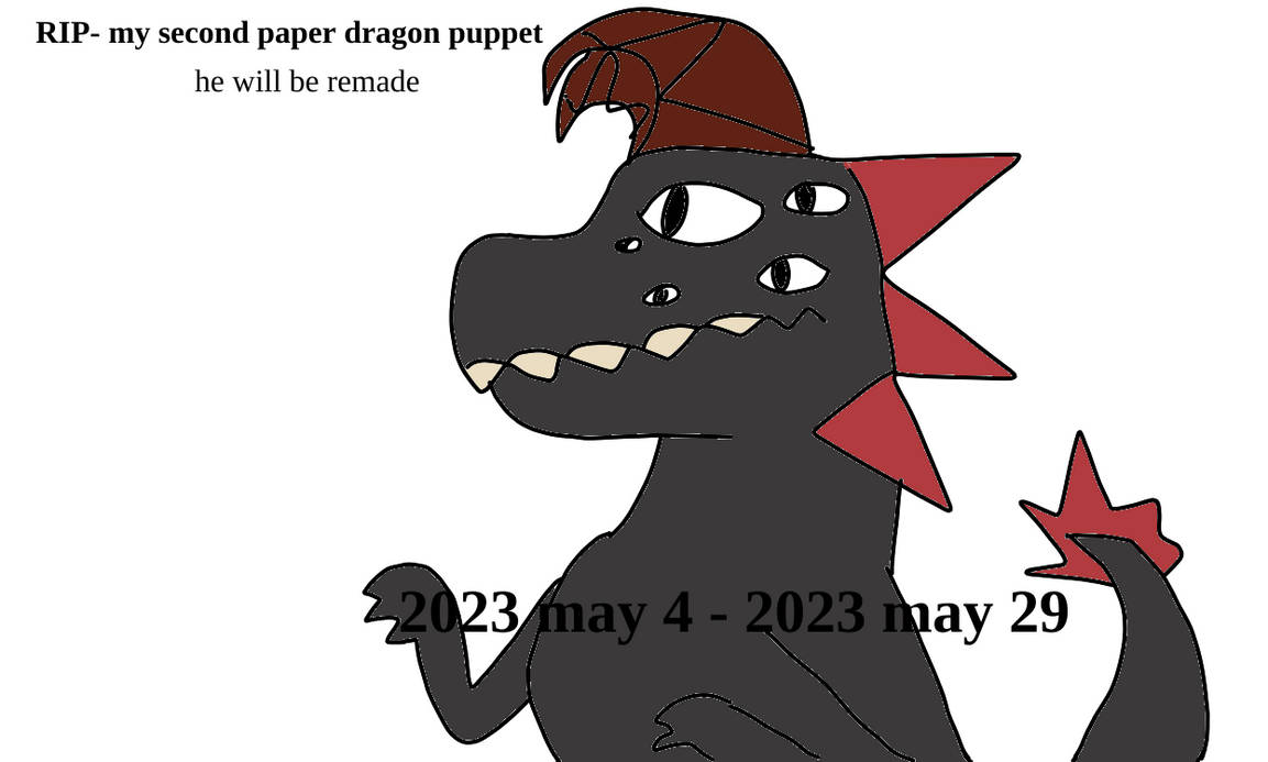 Yall asked for Nemesis so yea #dragonpuppet #dragonpuppets #puppetdrag