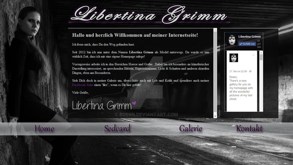 Webdesign Wordpress - Libertina Grimm - Frontpage