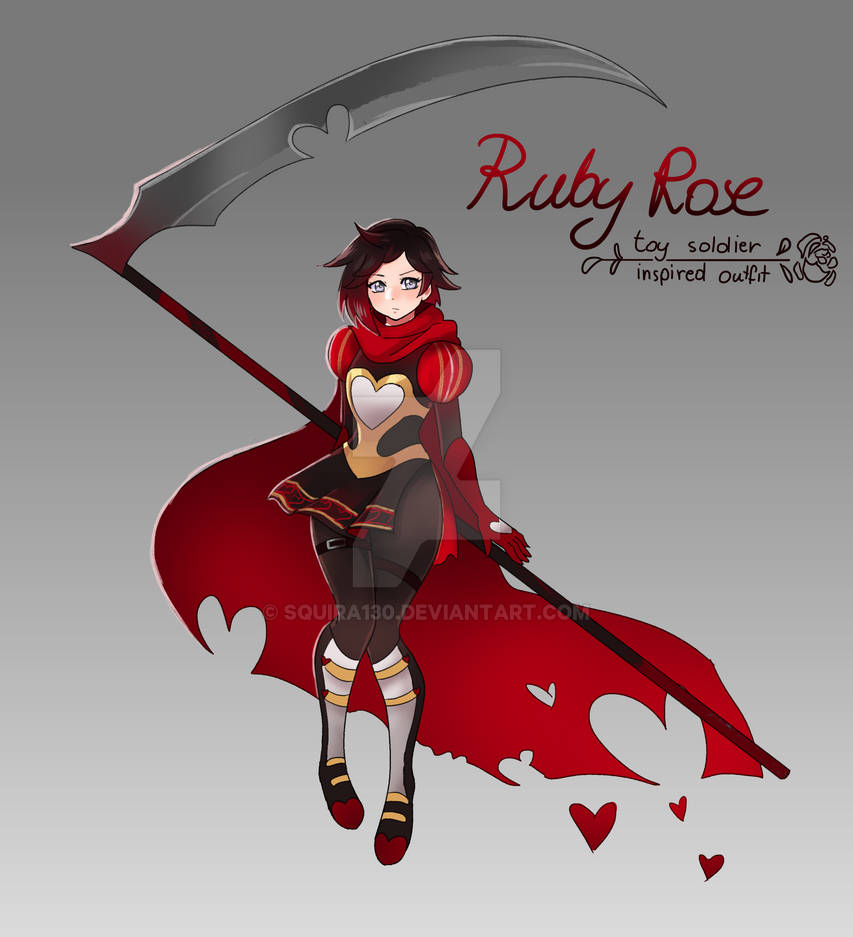 RWBY - Ruby toy soldier inspired outfit by Squira130 on DeviantArt