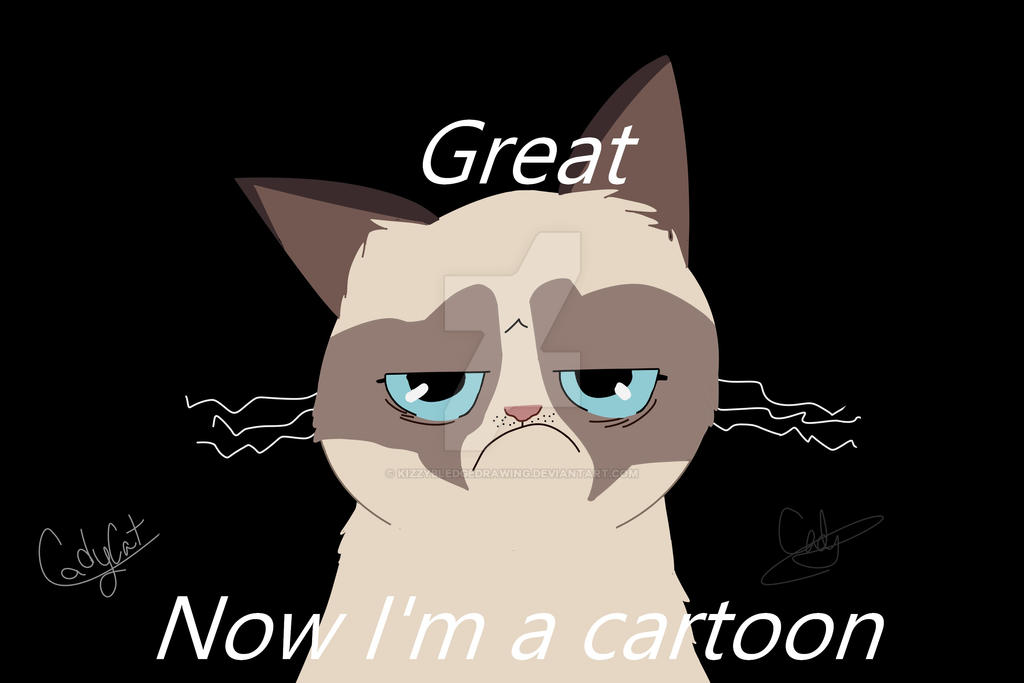 Grumpy Cat Rip Deviantart Grumpy Cat.... by KizzyBledgeDrawing on DeviantArt