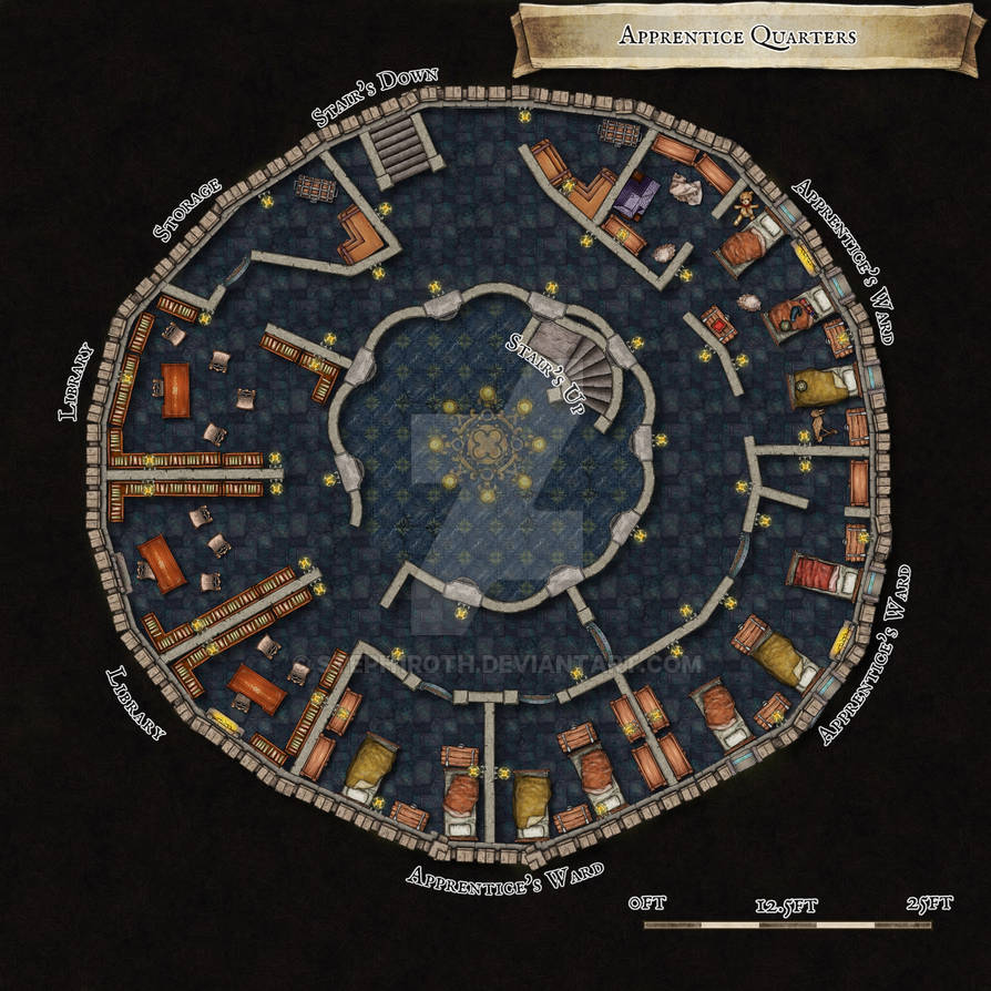 Apprentice Quarters by Steph1roth on DeviantArt